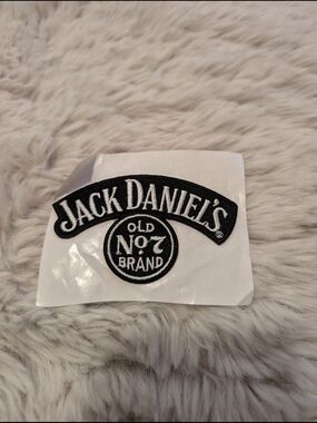 Jack Daniels Black and White Embroidered Patch